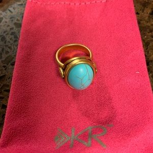 Silpada turquoise and gold ring